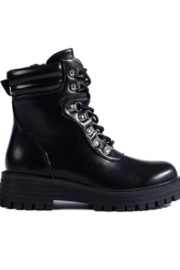 Schwarze Damenschnürschuhe