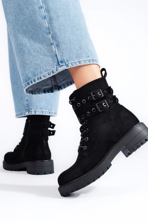 Damen-Schnürschuhe mit Schnalle Damen-Schnürschuhe mit Schnalle