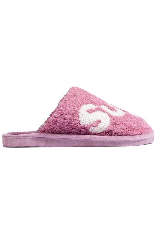 Warme Hausschuhe von Shelovet in lila...