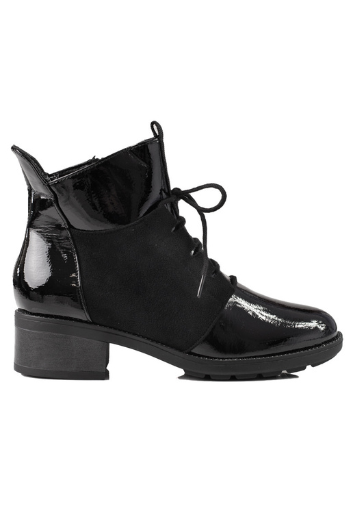 Elegante schwarze lackierte Damenschuhe Elegante schwarze lackierte Damenschuhe