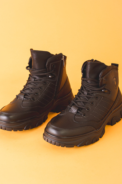 Schwarze Winterstiefel für Männer