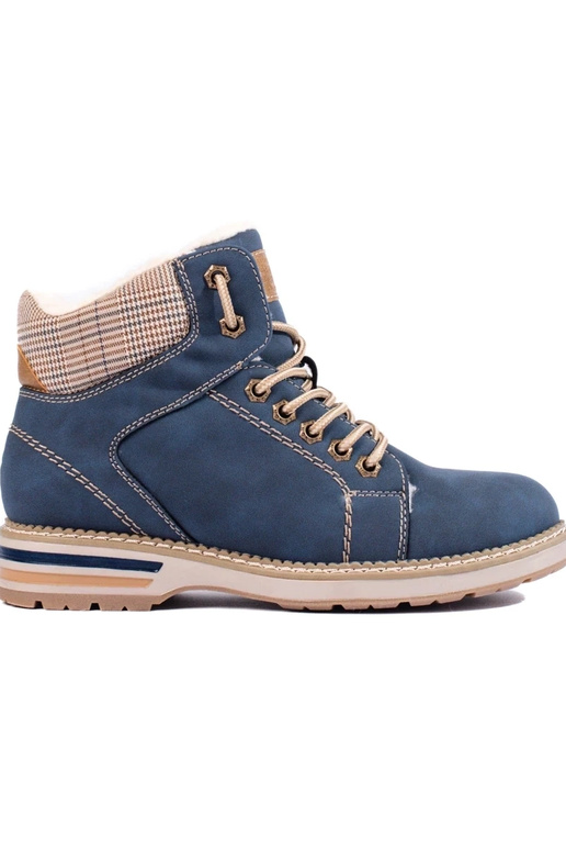 Isolierte Damenstiefel blau Isolierte Damenstiefel blau