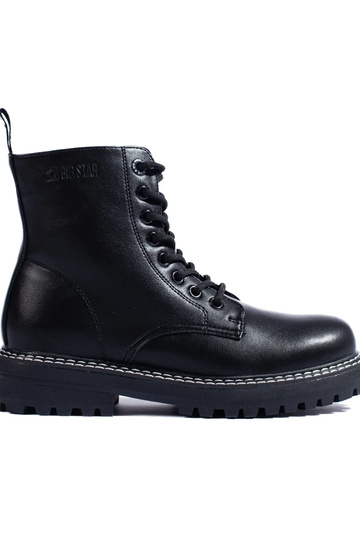 Damenstiefel in schwarzer...