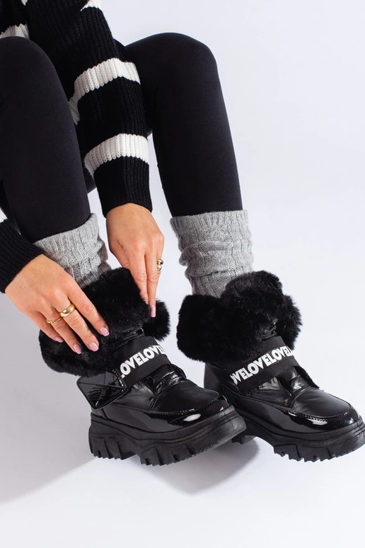 Schneestiefel mit Gummizug für Damen... Schneestiefel mit Gummizug für Damen...