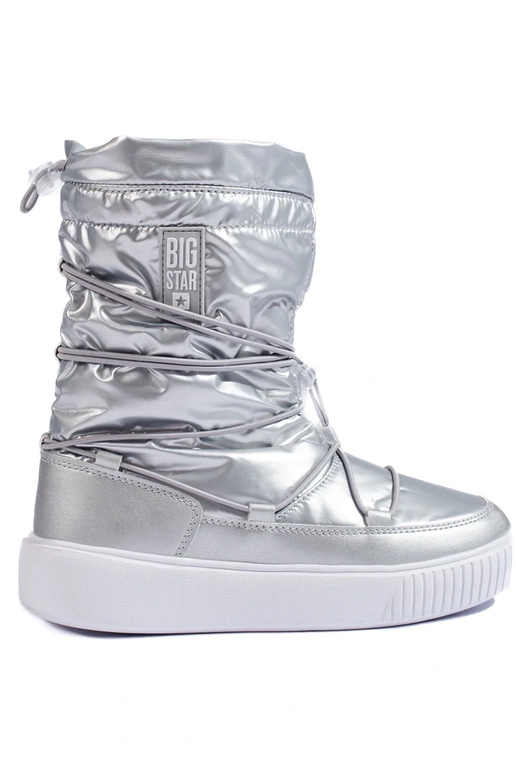 Isolierte silberne Schneestiefel für...