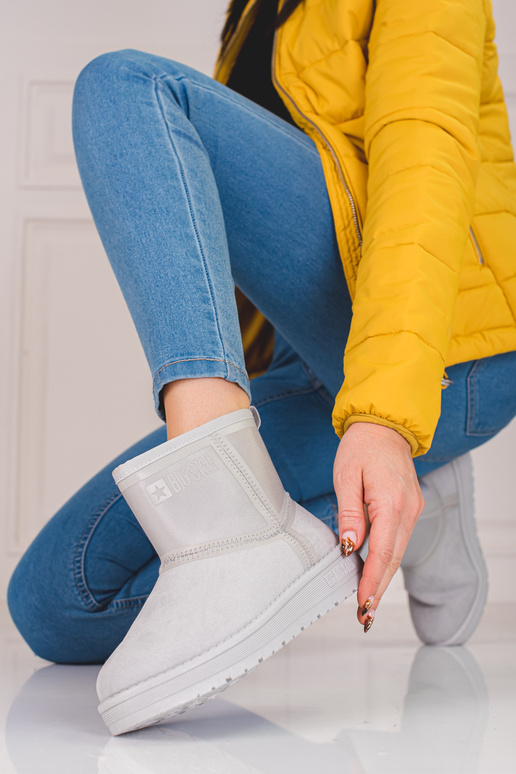 graue Damen-Schneestiefel kurz Big...