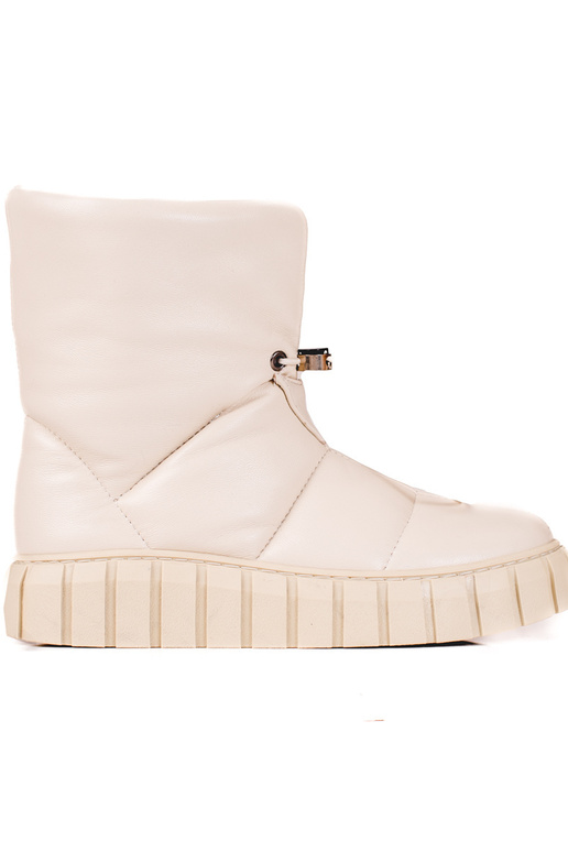 Damen-Schneestiefel aus Leder mit... Damen-Schneestiefel aus Leder mit...