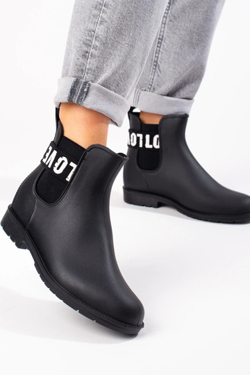 schwarze kurze Gummistiefel... 2