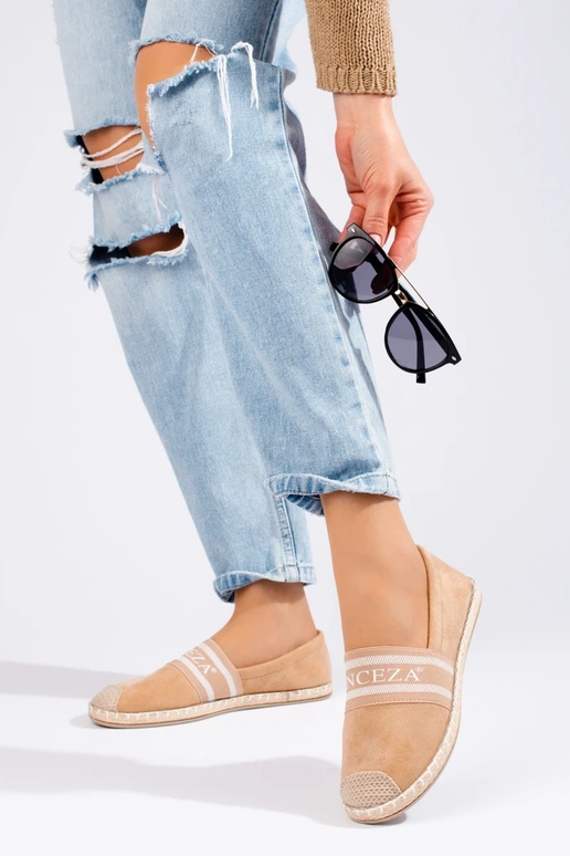 Wildleder-Espadrille Beige Vinceza