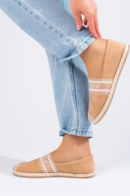Wildleder-Espadrille Beige Vinceza