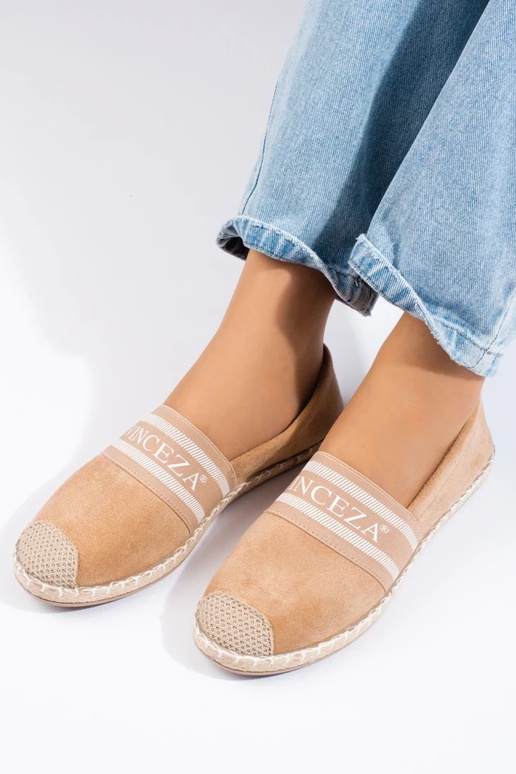 Wildleder-Espadrille Beige Vinceza
