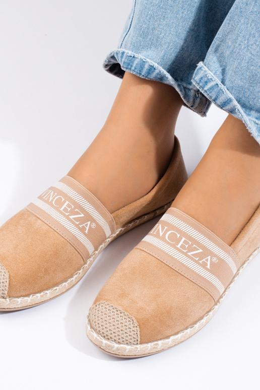 Wildleder-Espadrille Beige Vinceza