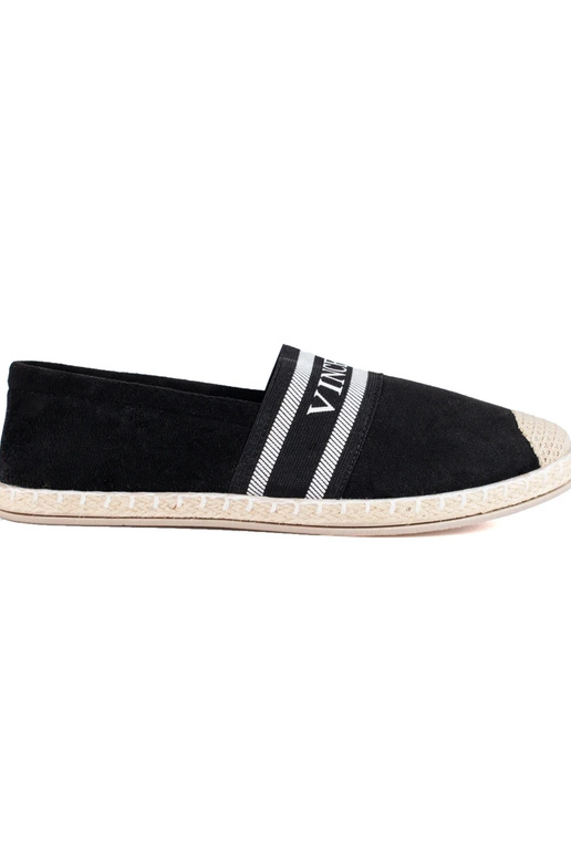 Wildleder-Espadrille schwarz Vinceza