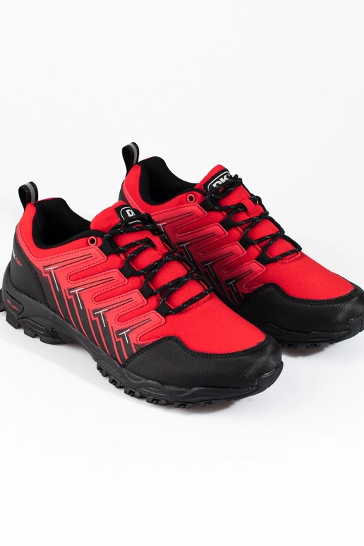 Herren-Wanderstiefel, rote Farbe, DK