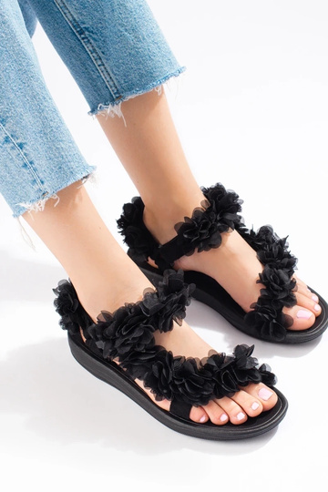 schwarze Sandalen Shelovet 2