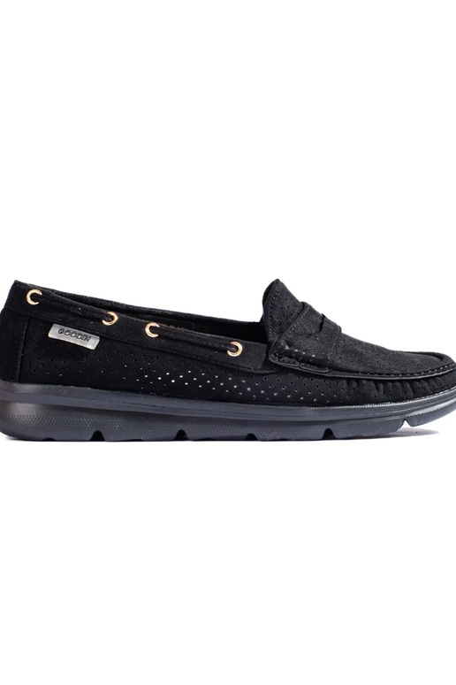 Shelovet Mokassins aus schwarzem... Shelovet Mokassins aus schwarzem...