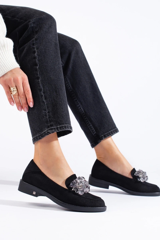 Potocki Damen-Mokassins aus schwarzem... Potocki Damen-Mokassins aus schwarzem...