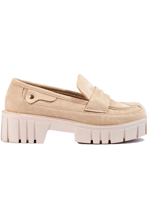 Beige Mokassins aus Wildleder Shelovet Beige Mokassins aus Wildleder Shelovet