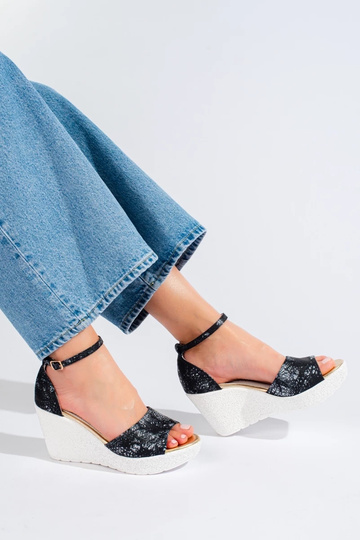 Sandalen in schwarz-weißer... 2