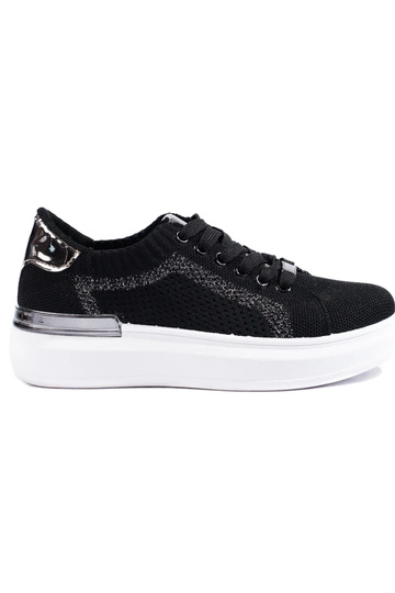 Textilschuhe mit Plateau...