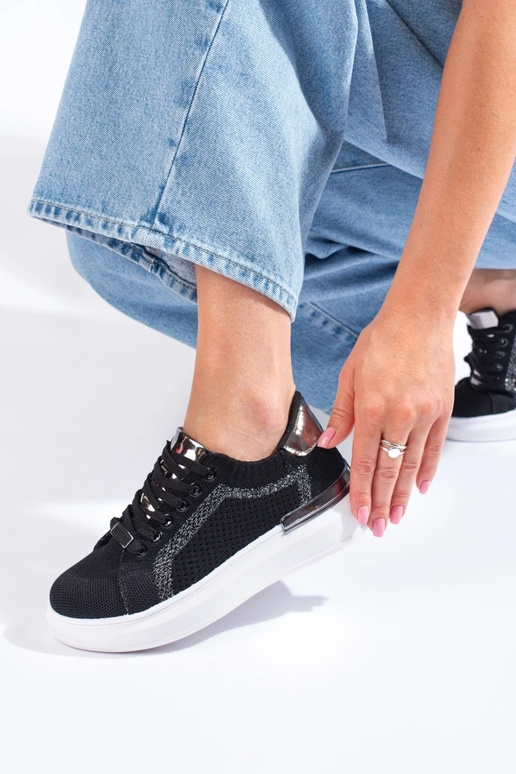 Textilschuhe mit Plateau Shelovet in...