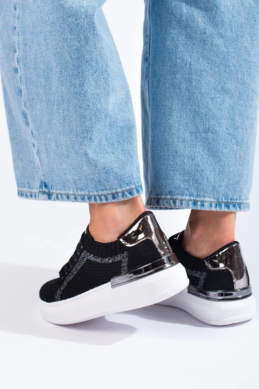 Textilschuhe mit Plateau Shelovet in...