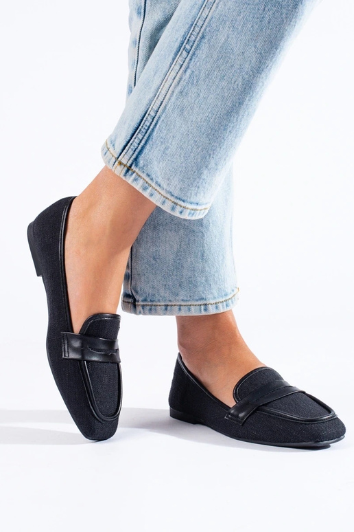 Mokassins aus schwarzem Shelovet Mokassins aus schwarzem Shelovet