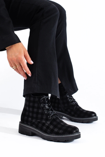 Damenstiefel mit Karomuster... 2