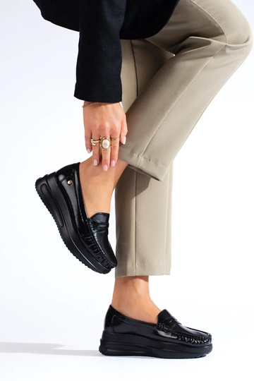 Schwarze Mokassins mit... 2