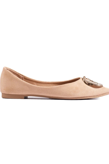 in Wildleder-Ballerina...