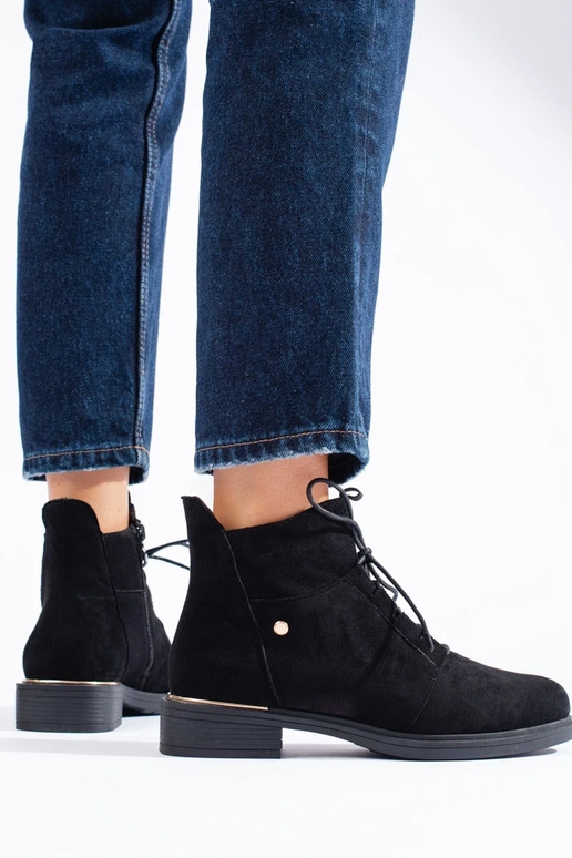 Wildlederschuhe für Damen in Schwarz Wildlederschuhe für Damen in Schwarz