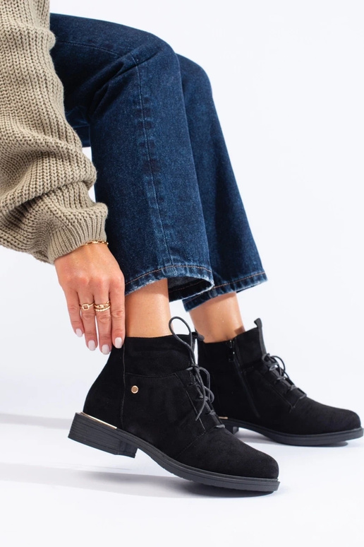 Wildlederschuhe für Damen in Schwarz Wildlederschuhe für Damen in Schwarz