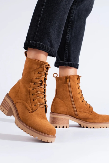 braune geschnürte Damenschuhe 2