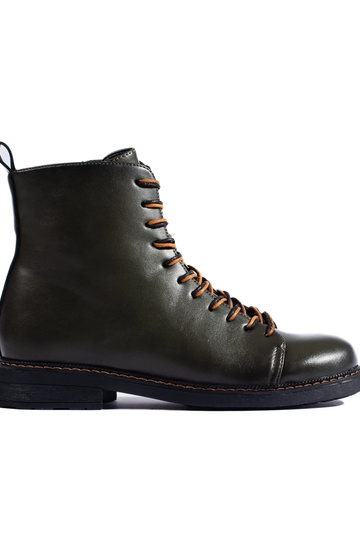 Dunkelgrüne Damenstiefel...