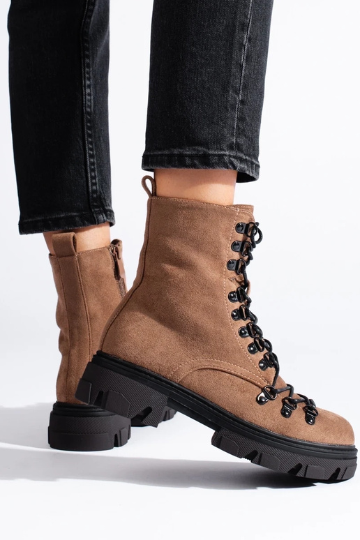 Vinceza Wildleder-Schnürstiefel in Braun Vinceza Wildleder-Schnürstiefel in Braun