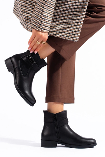 Schwarze Damenschuhe flach 2