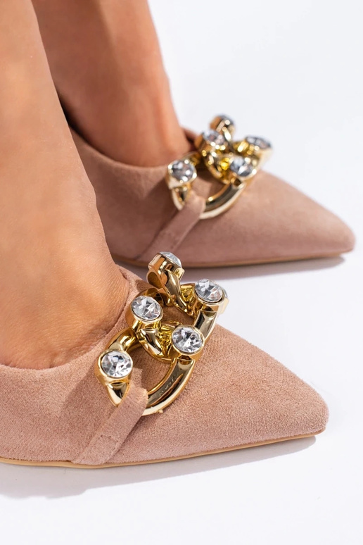 Rosa Wildleder High Heels mit Kette... Rosa Wildleder High Heels mit Kette...