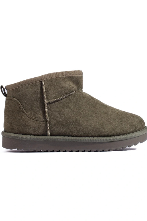 Khakifarbene Damen-Schneestiefel