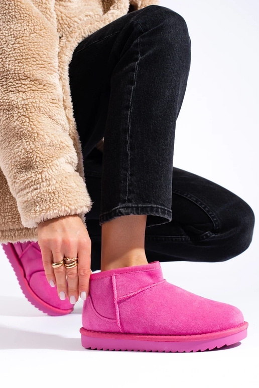 rosa Damen-Schneestiefel