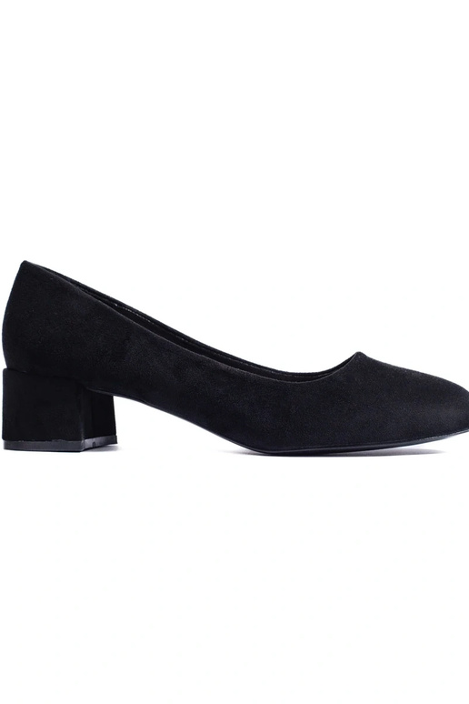 Schwarze Wildleder-High-Heels