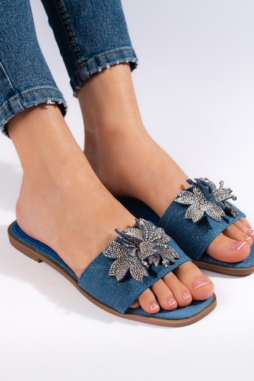Hausschuhe aus Denim-Material 2