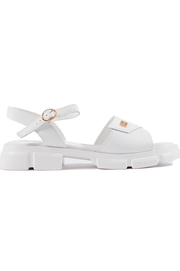 Bequeme Sandalen Damen weiß
