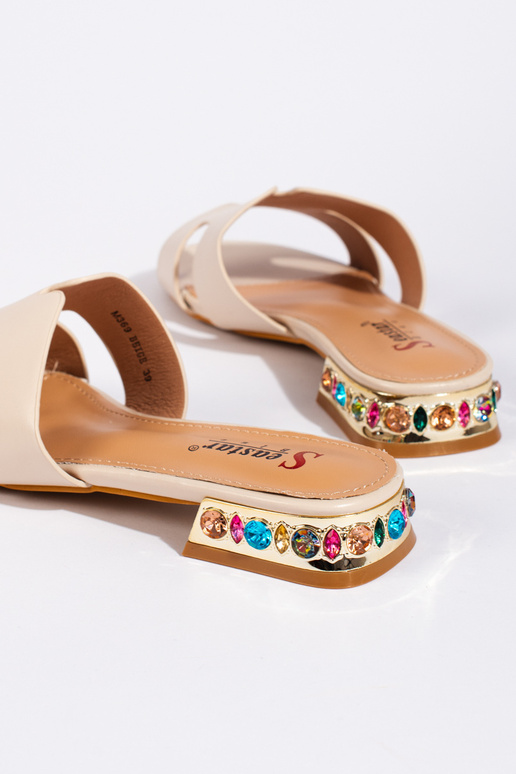 Beige Hausschuhe Beige Hausschuhe