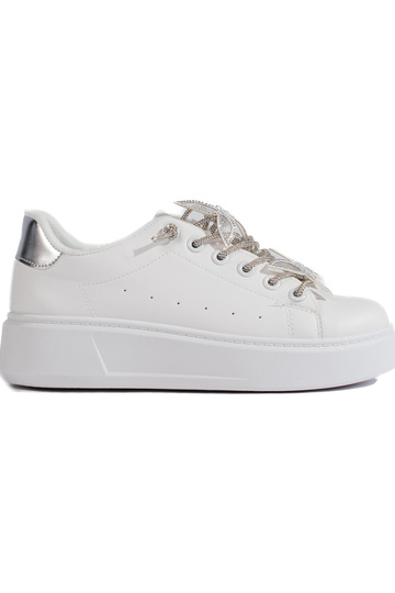 Weiße Turnschuhe mit...