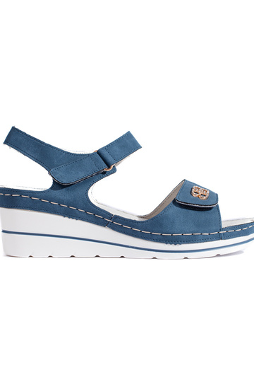 blaue Sandalen