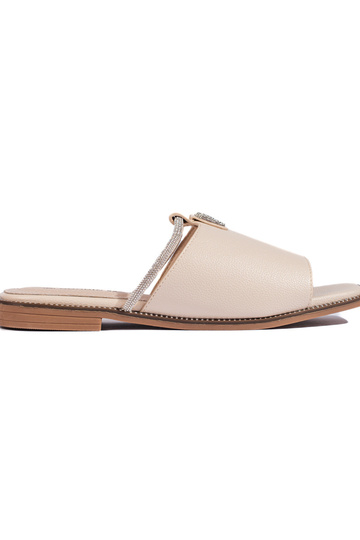 Beige Hausschuhe