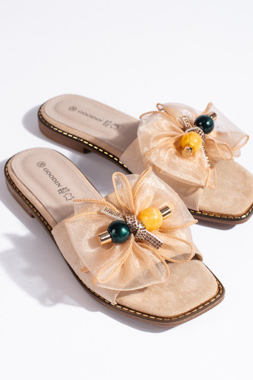 Beige Hausschuhe Beige Hausschuhe