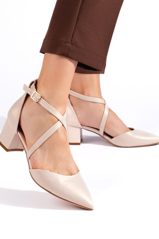 Beige High Heels von Sergio Leone