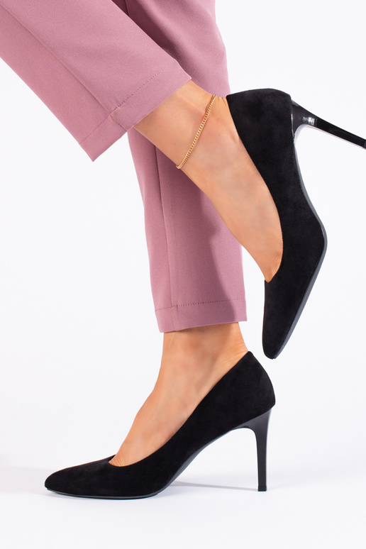 Klassische Wildleder-High-Heels in... Klassische Wildleder-High-Heels in...