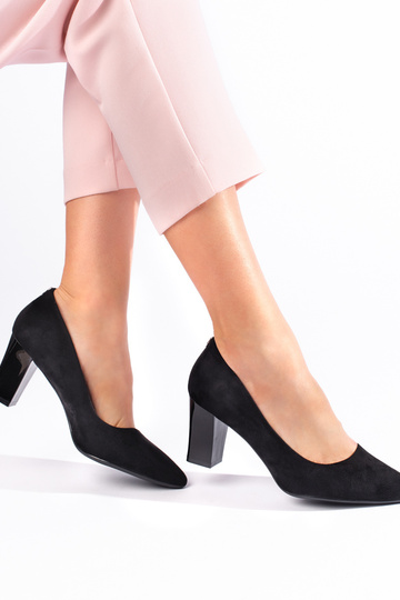 schwarze High Heels mit... 2